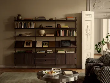 Mensola portariviste String - Rovere scuro, 78x30 cm - String