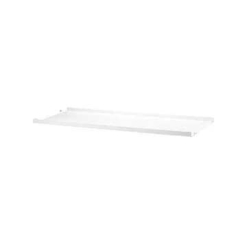 Mensola String in metallo - bianco, 78x20 cm, bordo basso - String
