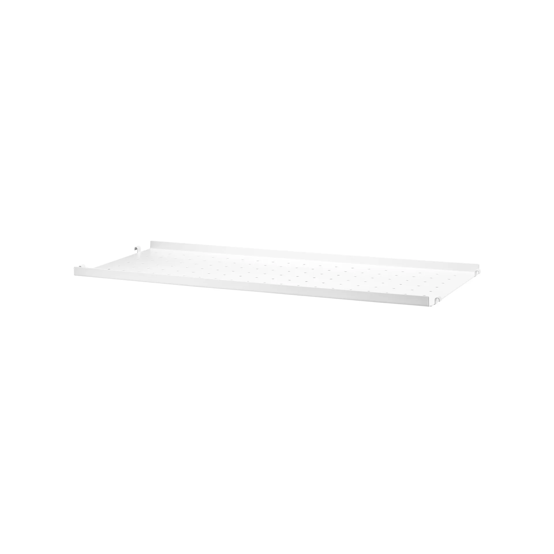 Mensola String in metallo, bianco, 78x20 cm, bordo basso String