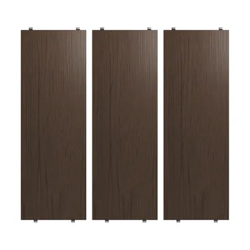 Mensola String - Rovere scuro, 58x20 cm, confezione da 3 - String