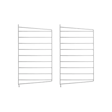 Montante da parete String Outdoor - zincato, 50x30 cm, 2 pezzi - String