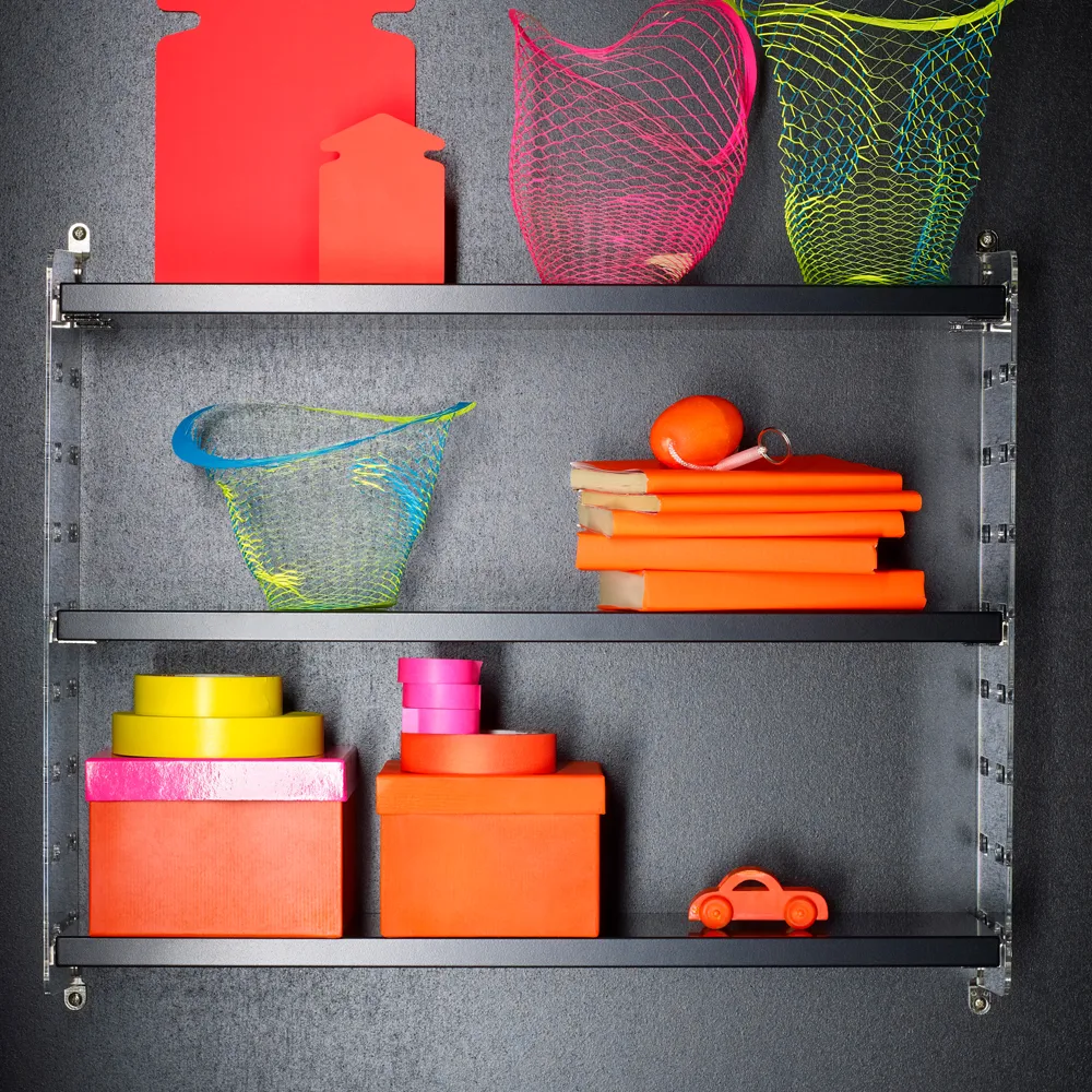 Montante da parete String Plex, trasparente, 50x30 cm, 2 pezzi String