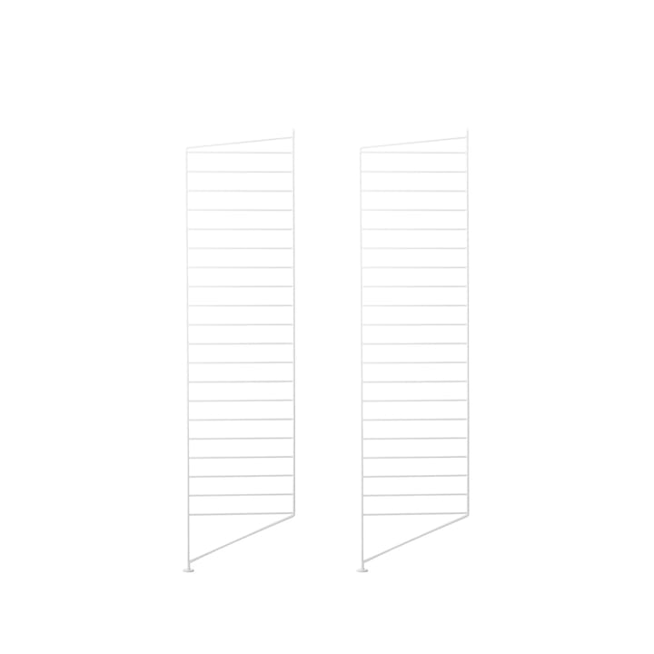 Montante da pavimento String - bianco, 115x30 cm, 2 pezzi - String