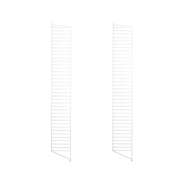 Montante da pavimento String - bianco, 200x30 cm, 2 pezzi - String