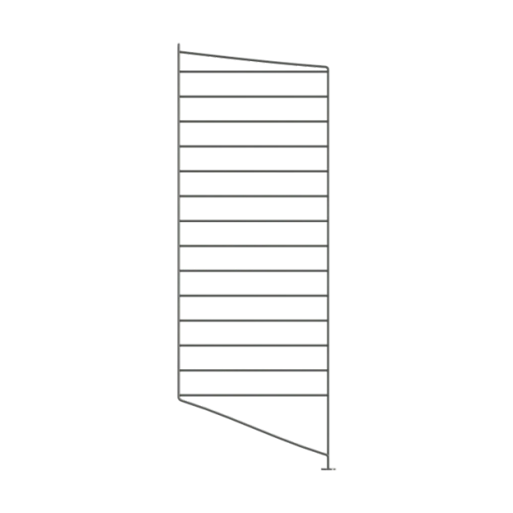 Montante da pavimento String, Grigio scuro, 85x30 cm, confezione da 1 String