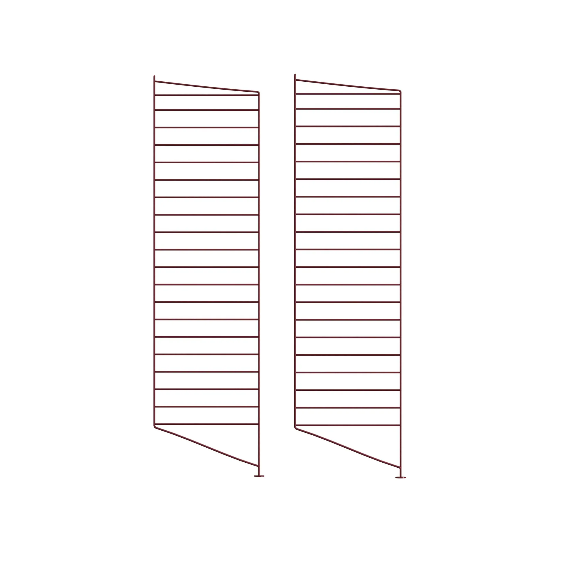 Montante da pavimento String, Rosso scuro, 115x30 cm, confezione da 2 String