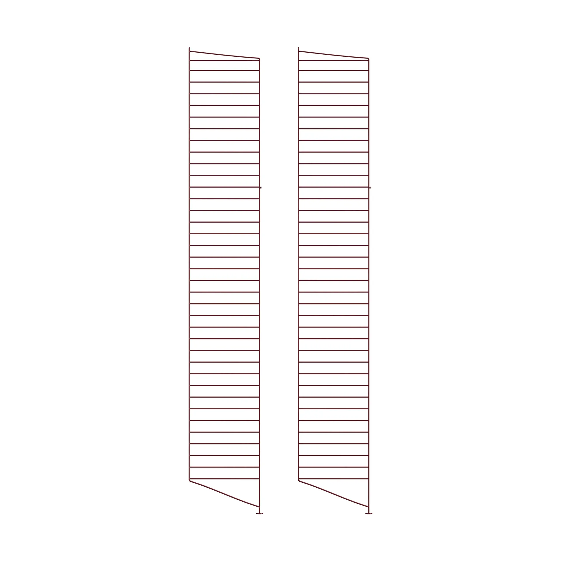 Montante da pavimento String, Rosso scuro, 200x30 cm, confezione da 2 String