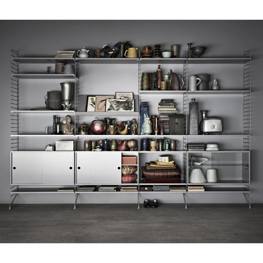 Montante laterale mensola String, Beige, 50x20 cm, 2 pezzi String