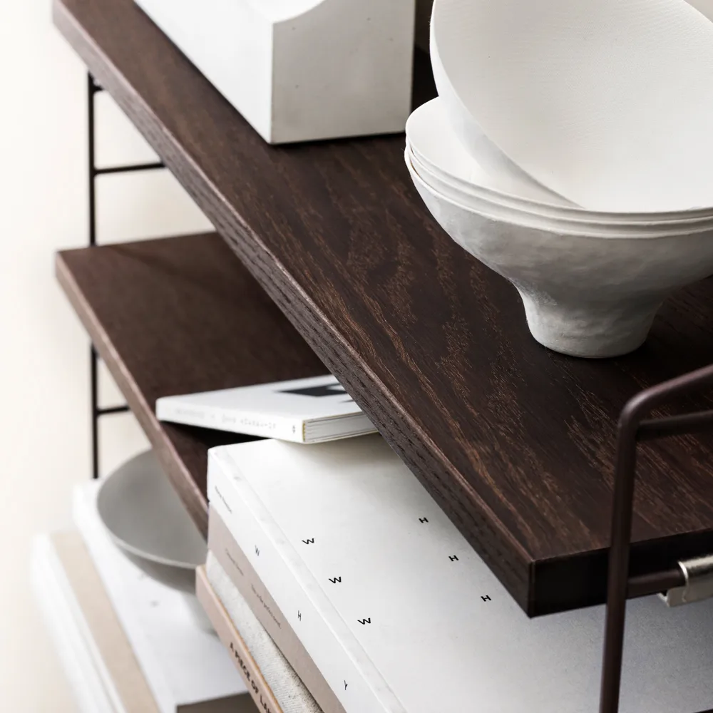 Montante laterale mensola String, Beige, 50x20 cm, 2 pezzi String