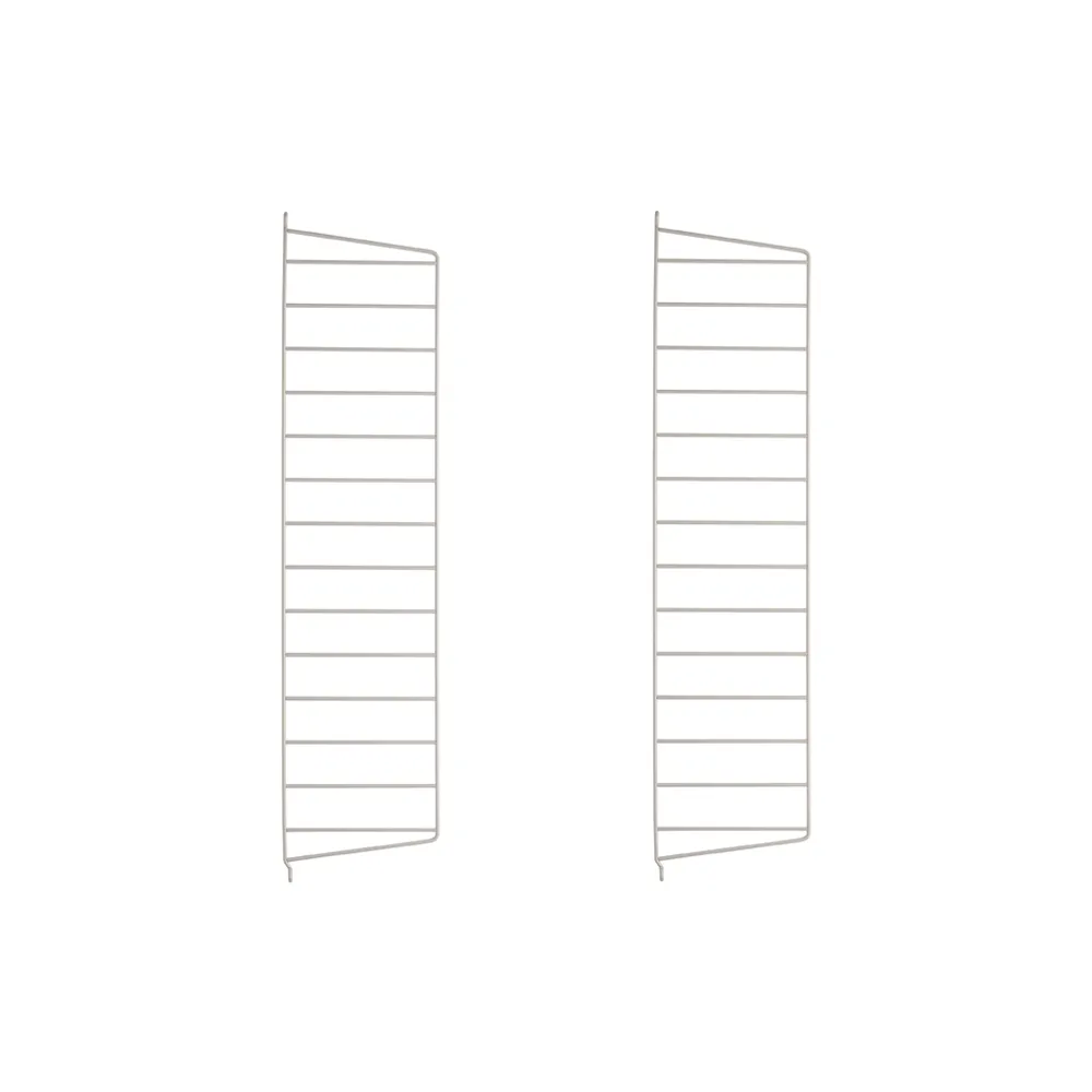 Montante laterale mensola String, Beige, 75x20 cm, confezione da 2 String