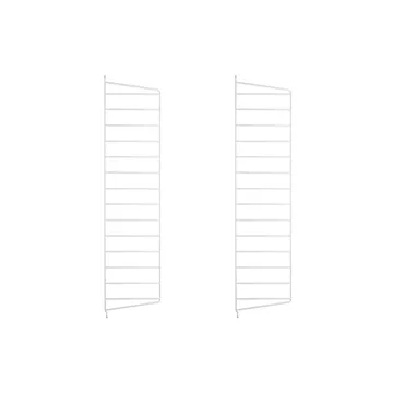 Montante laterale mensola String - Bianco, 75x20 cm, 2 pezzi - String