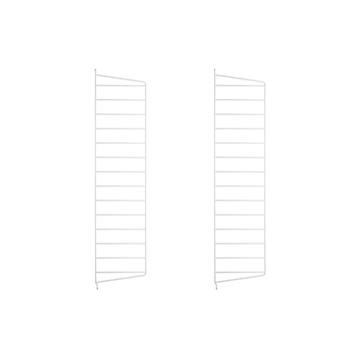 Montante laterale mensola String - bianco, 75x20 cm, 2 pezzi - String