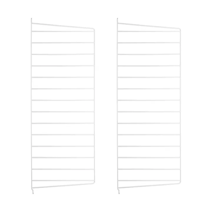 Montante laterale mensola String - Bianco, 75x30 cm, 2 pezzi - String