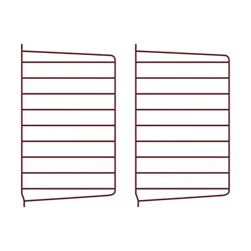 Montante laterale mensola String - Bordeaux scuro, 50x30 cm, confezione da 2 - String