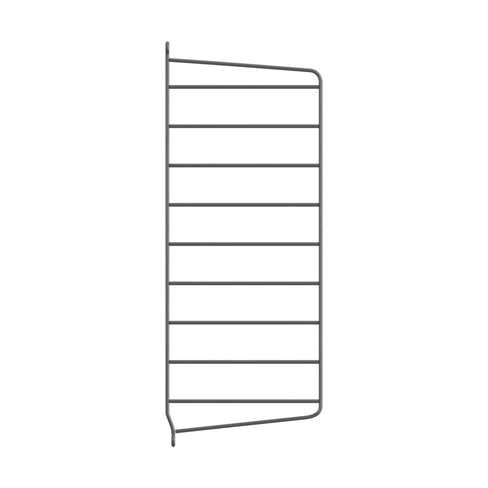 Montante laterale mensola String, Grigio scuro, 50x20 cm, 1 pezzo String