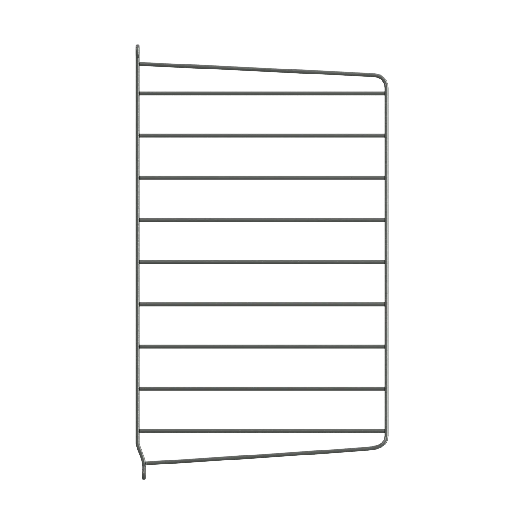 Montante laterale mensola String, Grigio scuro, 50x30 cm, 1 pezzo String