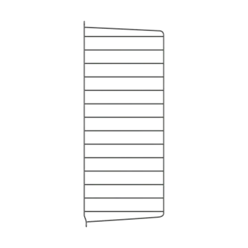 Montante laterale mensola String - Grigio scuro, 75x30 cm, 1 pezzo - String