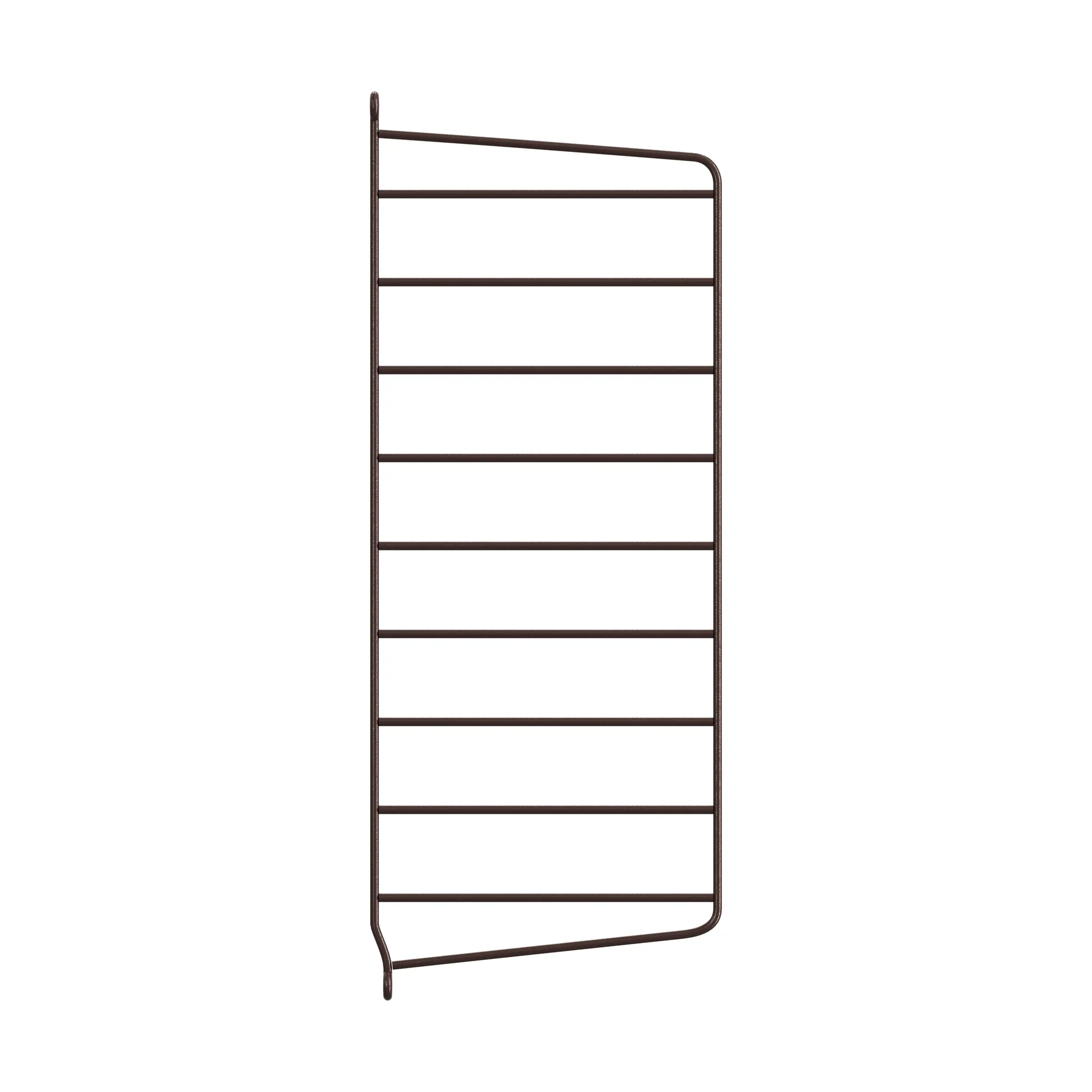 Montante laterale mensola String, Marrone scuro, 50x20 cm, confezione da 1 String