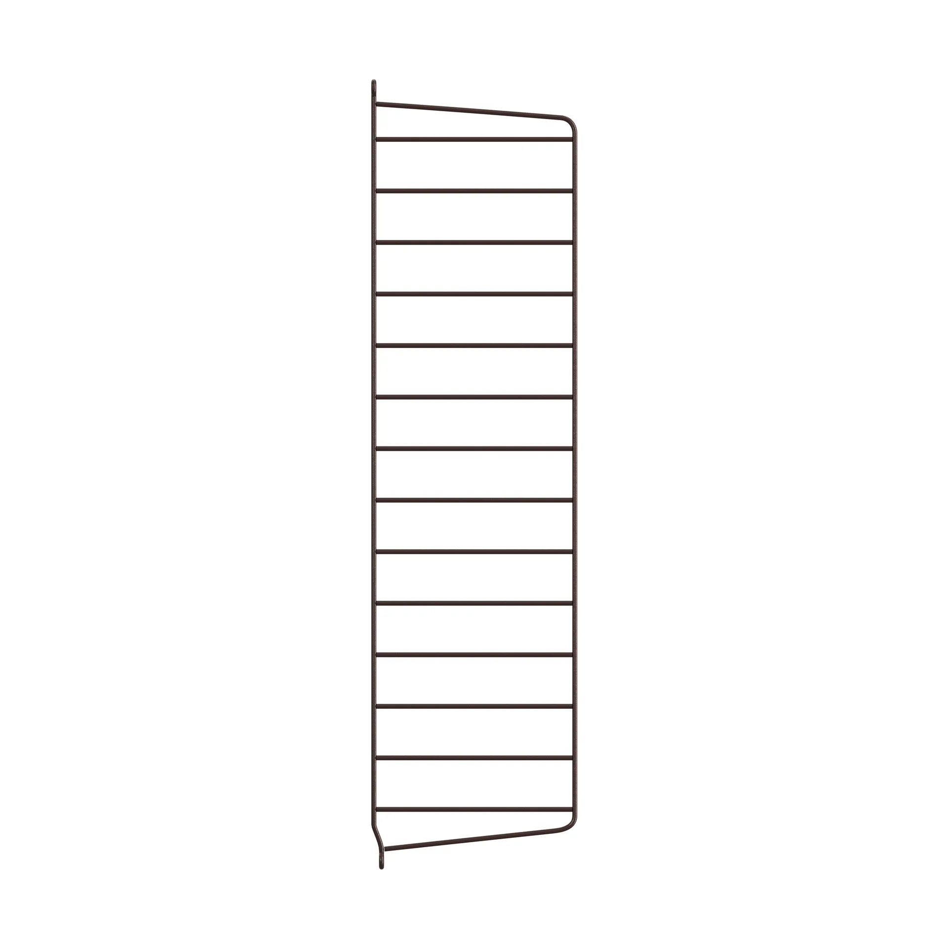 Montante laterale mensola String, Marrone scuro, 75x20 cm, confezione da 1 String