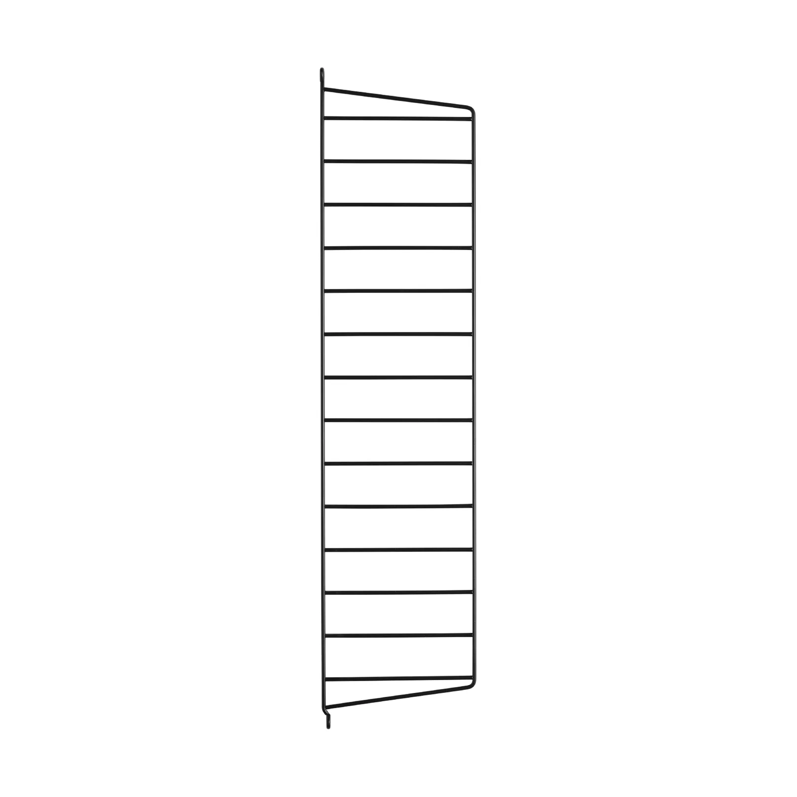 Montante laterale mensola String, Nero, 75x20 cm, 1 pezzo String