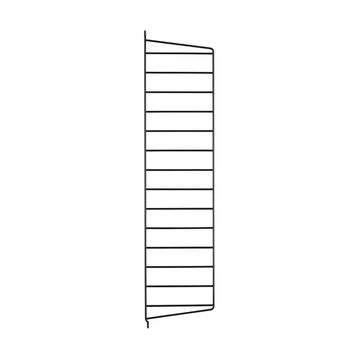 Montante laterale mensola String - Nero, 75x20 cm, 1 pezzo - String