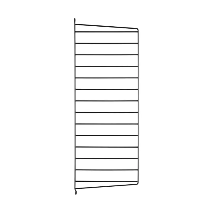 Montante laterale mensola String - Nero, 75x30 cm, 1 pezzo - String