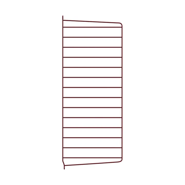 Montante laterale mensola String - Rosso scuro, 75x30 cm, confezione da 1 - String