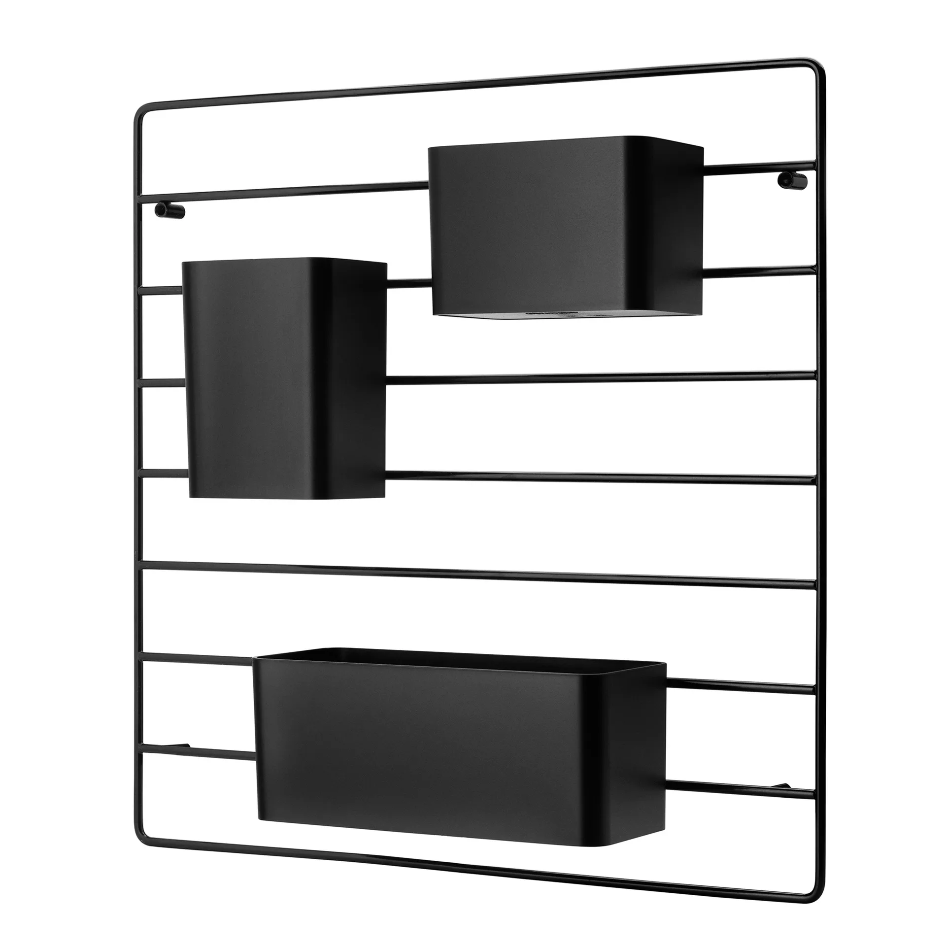 Organizer Grid 3 pezzi, Nero String