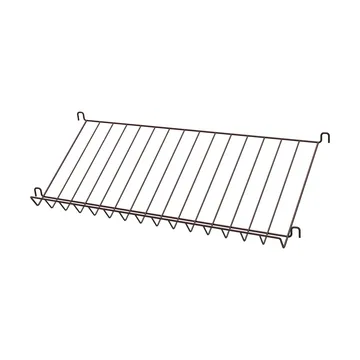 Portariviste in filo metallico String - Marrone scuro, 78x30 cm - String