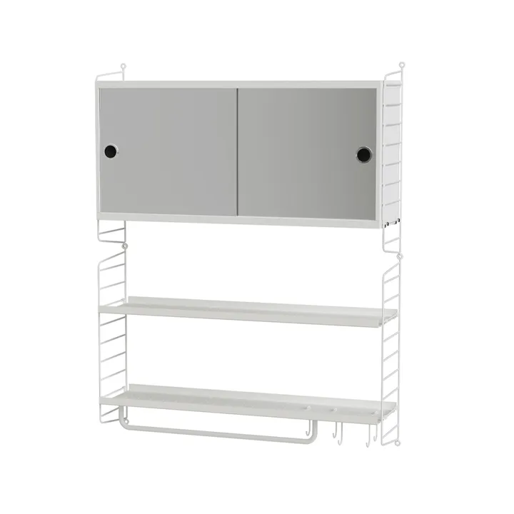 Scaffale da bagno String bianco - combinazione C - String