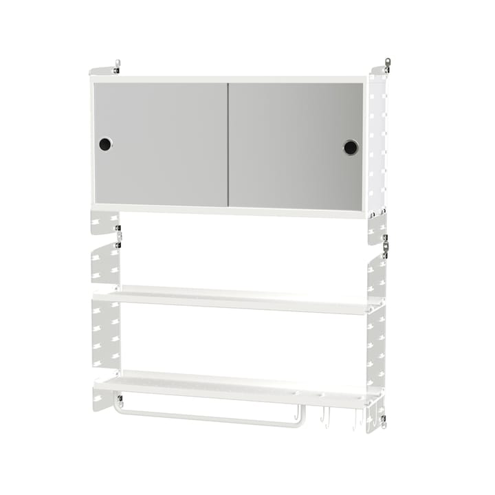 Scaffale da bagno String bianco e plex - combinazione D - undefined - String