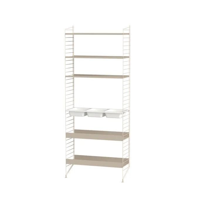 Scaffale da bagno String combinazione L - beige - String