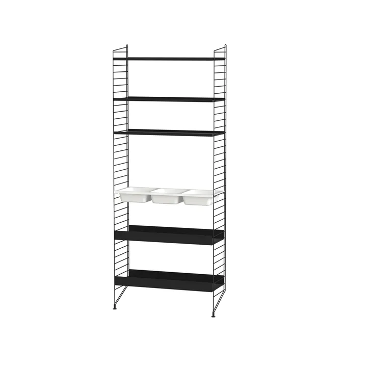 Scaffale da bagno String combinazione L - nero - String