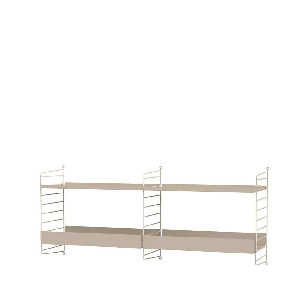Scaffale da cucina String beige - combinazione B,  String