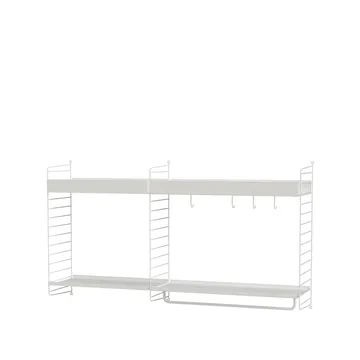 Scaffale da cucina String bianco - combinazione A - String