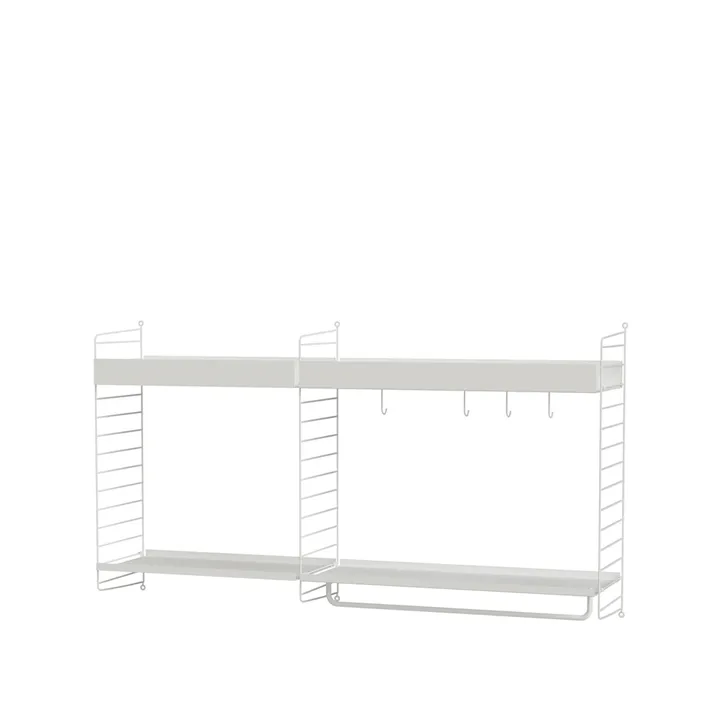 Scaffale da cucina String bianco - combinazione A - String