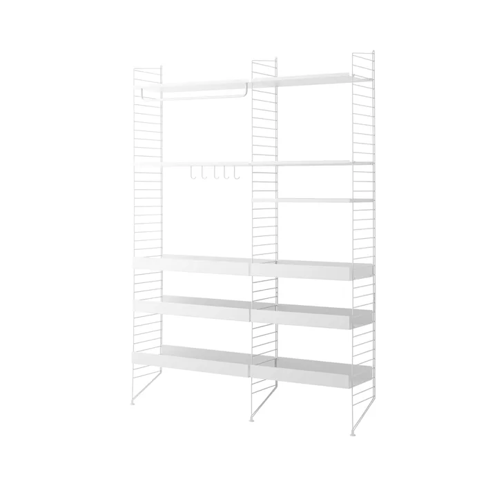 Scaffale da cucina String bianco - combinazione A - String