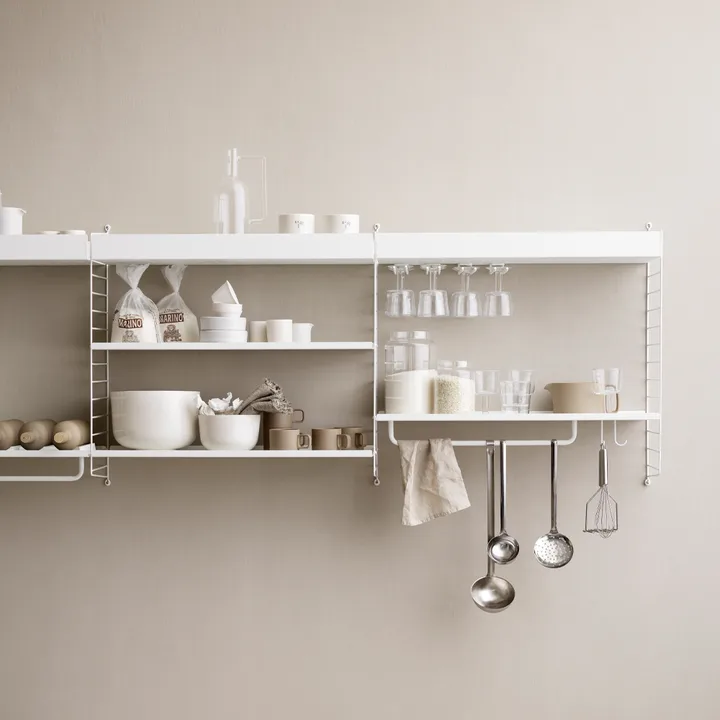 Scaffale da cucina String bianco - combinazione A - String