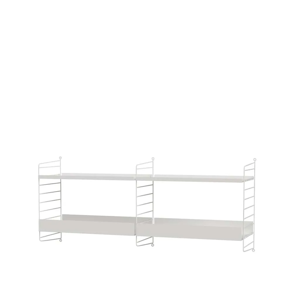 Scaffale da cucina String bianco - combinazione B String