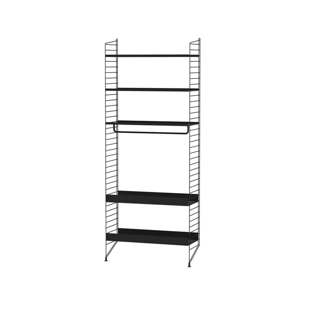 Scaffale da cucina String nero - combinazione G String