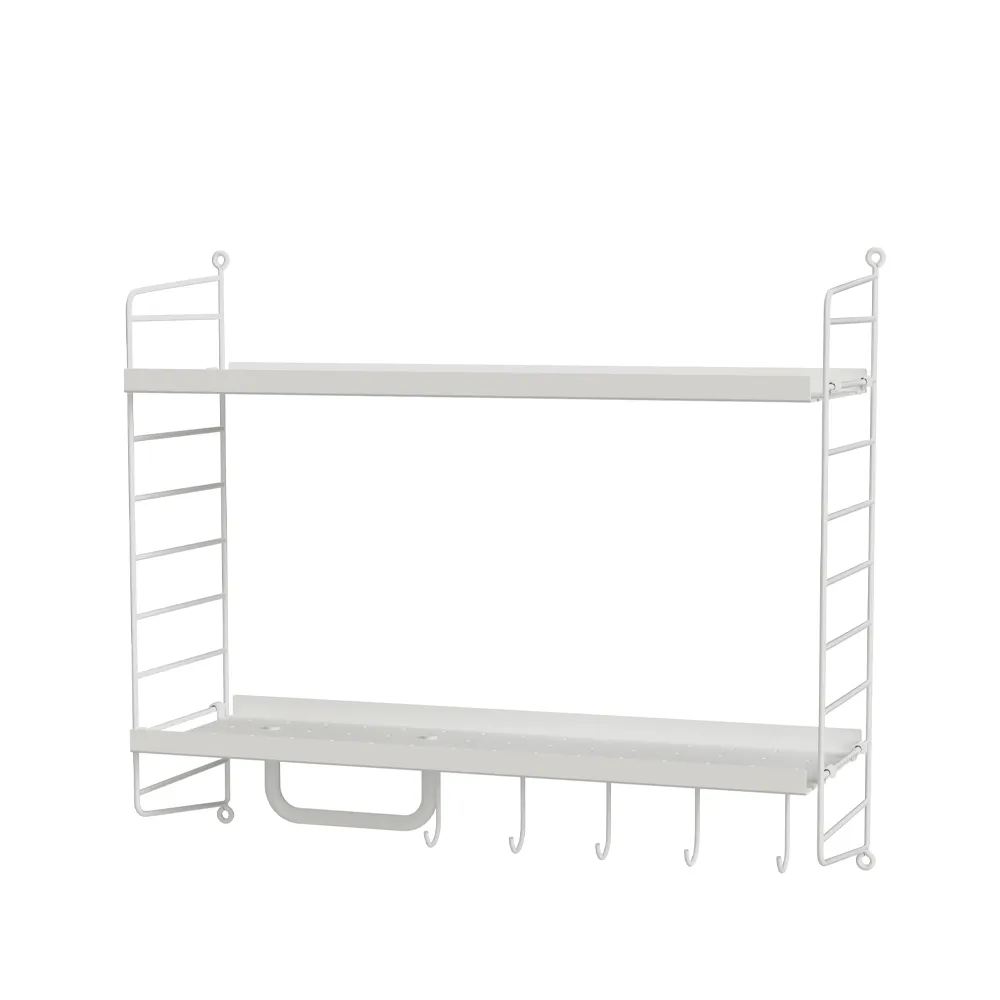 Scaffale da ingresso bianco - combinazione E,  String