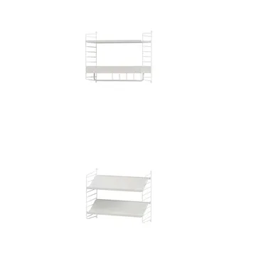 Scaffale da ingresso bianco - combinazione E - String