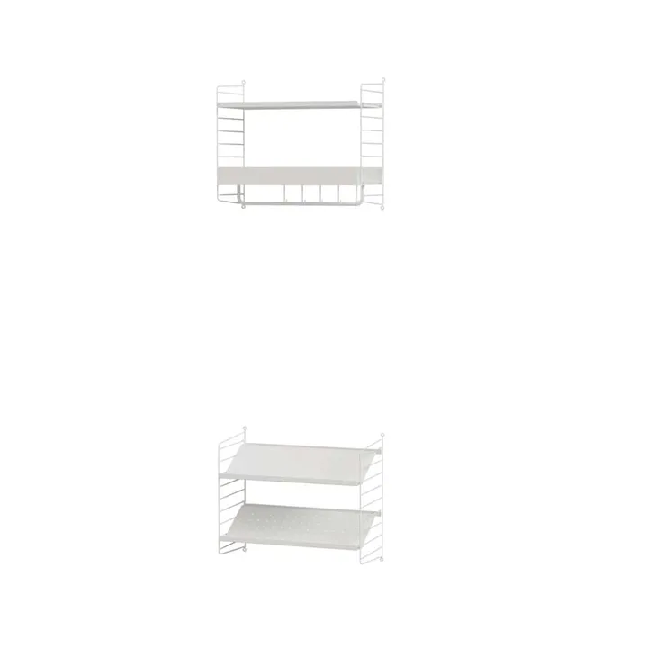 Scaffale da ingresso bianco - combinazione E - String