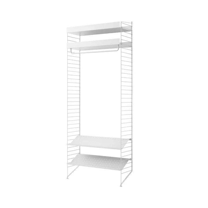 Scaffale da ingresso bianco - combinazione E - String