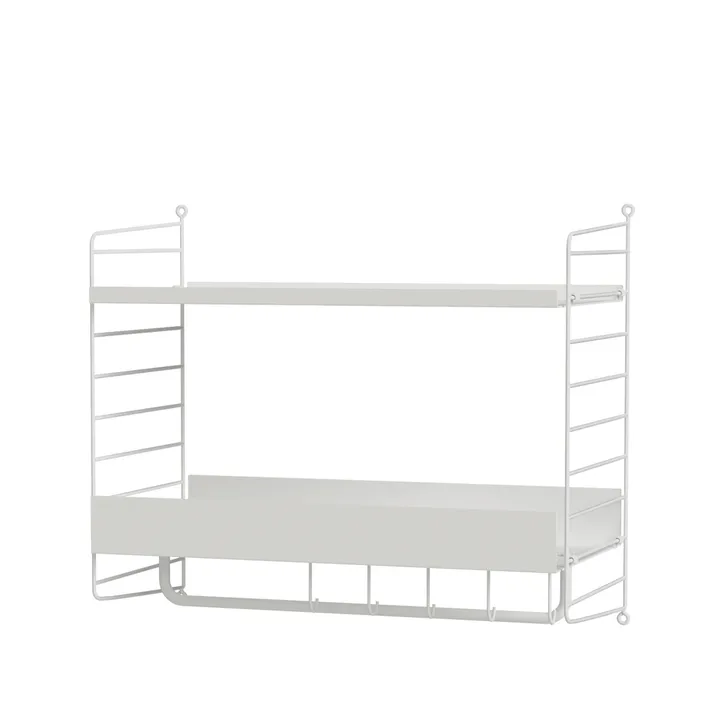Scaffale da ingresso bianco - combinazione G - String
