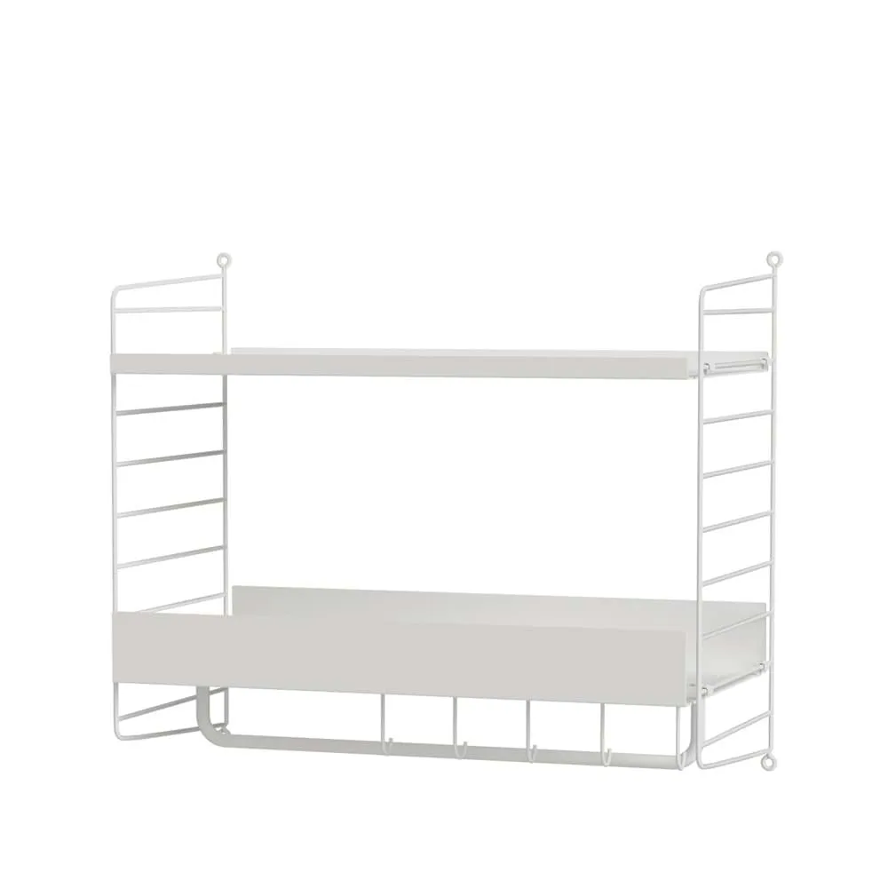 Scaffale da ingresso bianco - combinazione G String