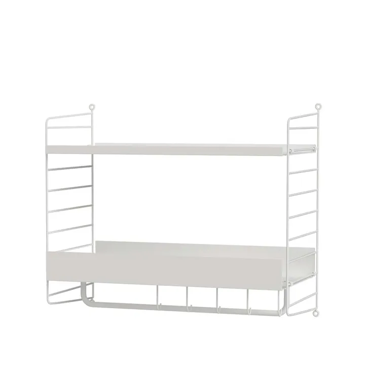 Scaffale da ingresso bianco - combinazione G - String