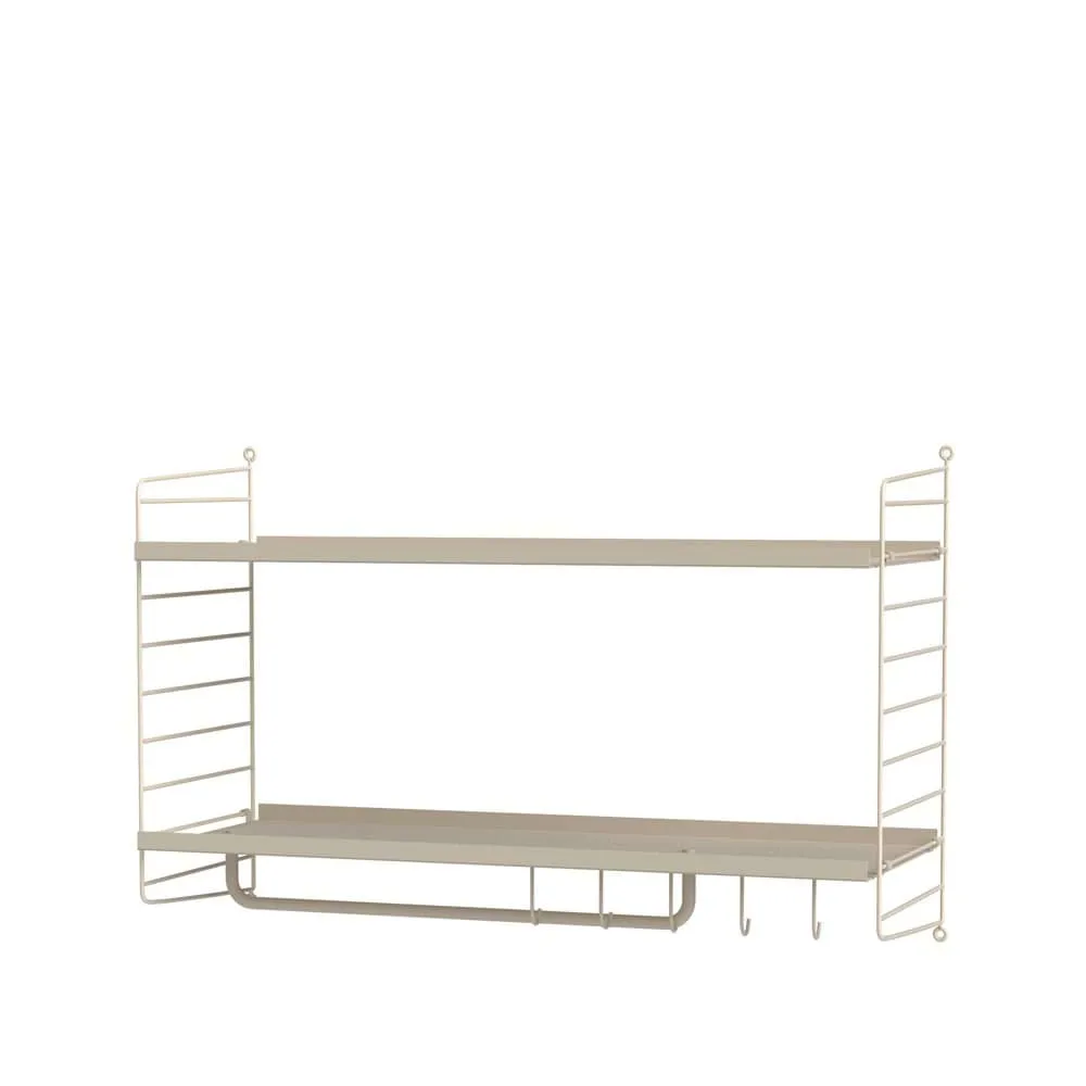 Scaffale da ingresso String beige - combinazione D String