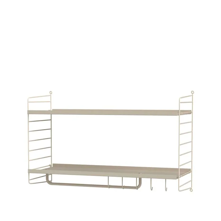 Scaffale da ingresso String beige - combinazione D - String