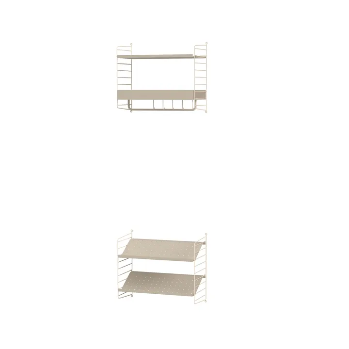 Scaffale da ingresso String beige - combinazione E - String